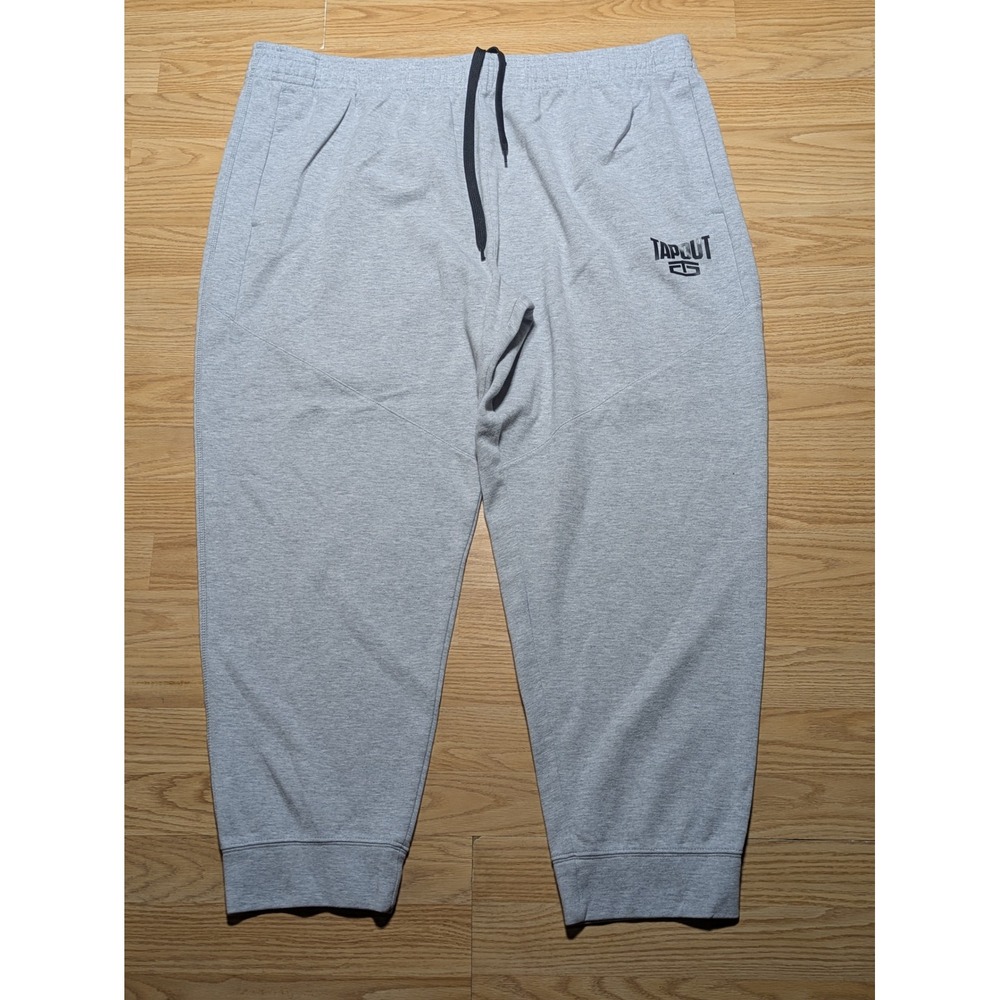 Tapout Mens Athletic Training Jogger Sweatpants Gray 4XL